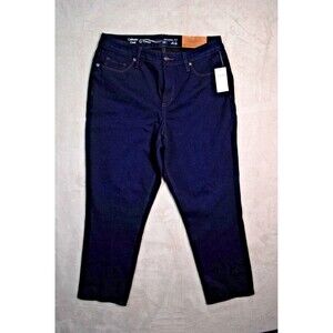 Coldwater Creek Jeans Women's Size 10 Dk Wash Slim Leg Capri Natural Fit NWT